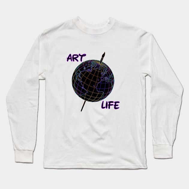 art life Long Sleeve T-Shirt by sapanaentertainment